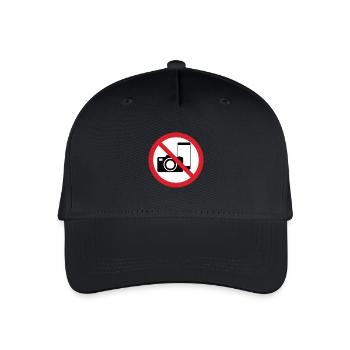 No Photos Icon - Organic Kids’ Baseball Cap - black - Front