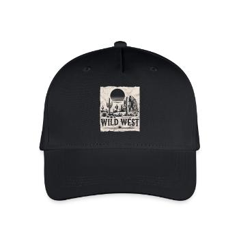 Wilder Westen - Kinder Bio Basecap - Schwarz - Vorne