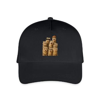Schottische Faltohr - Kinder Bio Basecap - Schwarz - Vorne