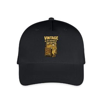Antiques Vintage Is My Default Setting - Organic Kids’ Baseball Cap - black - Front