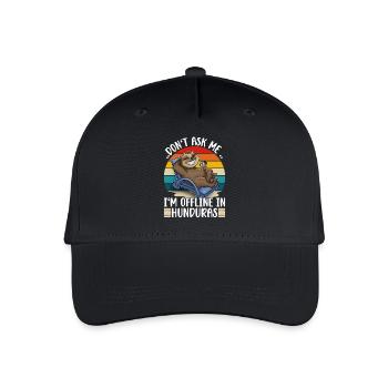 Hundura's Holiday Trip - Organic Kids’ Baseball Cap - black - Front