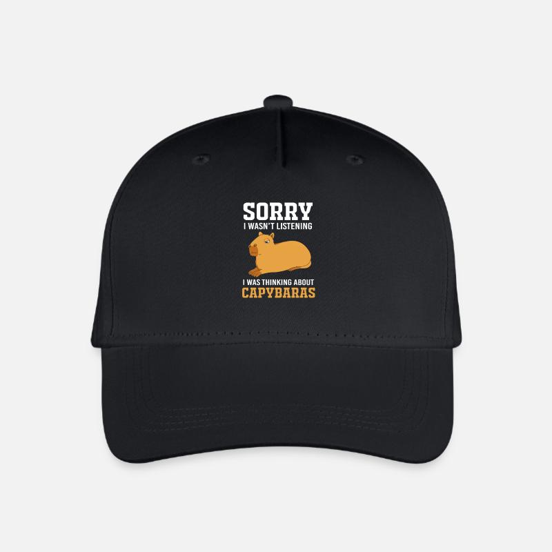Capybara Capibara - Kinder Bio Basecap - Schwarz