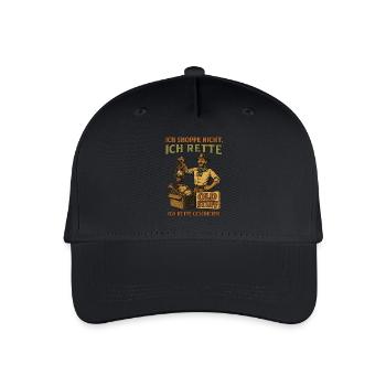 Ich Shoppe Nicht Ich Rette Old Stuff Geschichte - Kinder Bio Basecap - Schwarz - Vorne