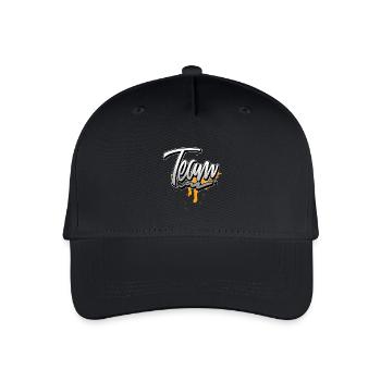 Team - Organic Kids’ Baseball Cap - black - Front