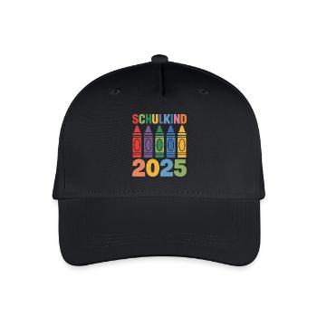 Schulkind Einschulung - Kinder Bio Basecap - Schwarz - Vorne