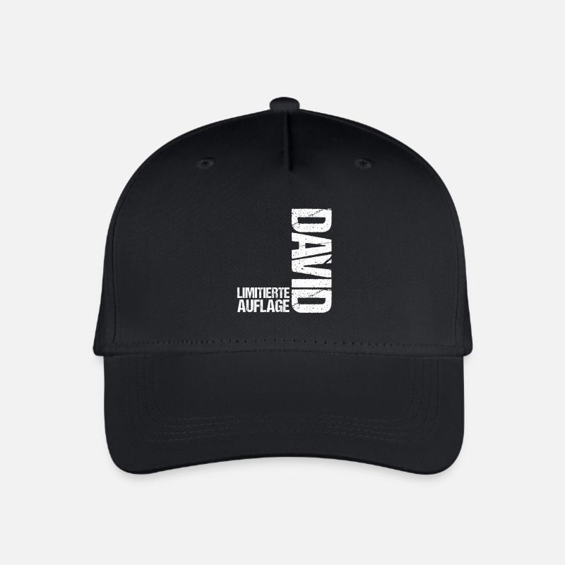 David - Organic Kids’ Baseball Cap - black