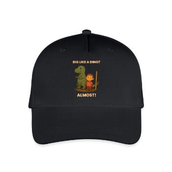Big as a dino? Almost! Dinosaur lovers - Organic Kids’ Baseball Cap - black - Front