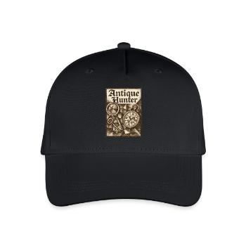 Chasseur d’antiquités Vintage Marchés aux puces Art - Casquette de baseball bio Enfant - noir - Devant