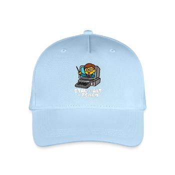 CTRL + ALT + TEACH - CADEAU ENSEIGNANT - Casquette de baseball bio Enfant - bleu clair - Devant