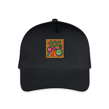 Antique Hunter Retro Vintage Design for Collectors - Organic Kids’ Baseball Cap - black - Front