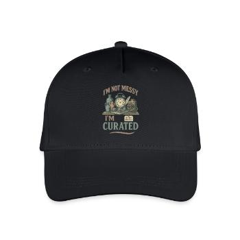 Collectionneur d’antiquités Messy Curated - Casquette de baseball bio Enfant - noir - Devant