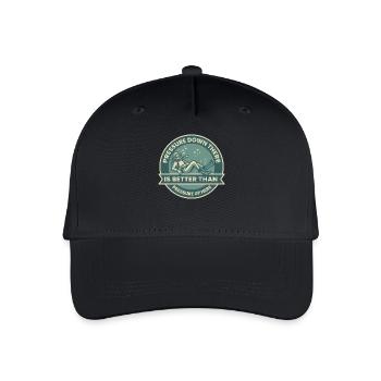 La pression vers le bas est meilleure que - Casquette de baseball bio Enfant - noir - Devant