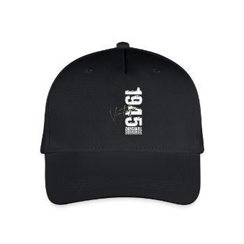 80th Birthday Legend Born in 1945 - Organic Kids’ Baseball Cap - black - Front