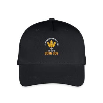 Corn dog - Organic Kids’ Baseball Cap - black - Front