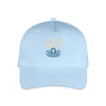 Overflowing Grace Baptism Inspiration - Organic Kids’ Baseball Cap - light blue - Front