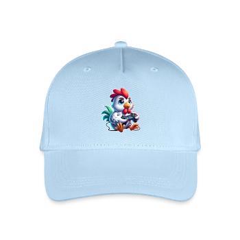 Huhn Gaming - Kinder Bio Basecap - Hellblau - Vorne