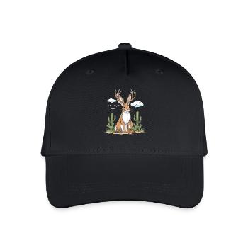 Jackalope Wüste - Kinder Bio Basecap - Schwarz - Vorne