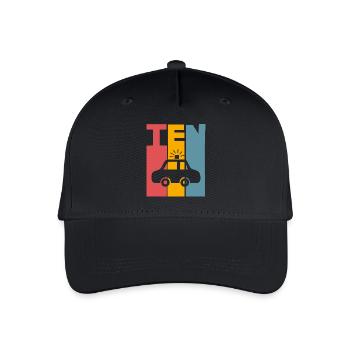 10th Birthday Police - Organic Kids’ Baseball Cap - black - Front