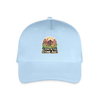 HÖHLENMENSCHEN, DIE IN DER STEINZEIT LEBEN - Kinder Bio Basecap - Hellblau - Vorne