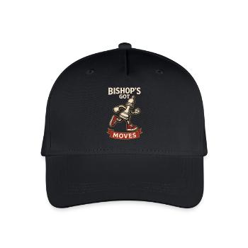 Bishop Got Moves Chess Player Board Game - Organic Kids’ Baseball Cap - black - Front