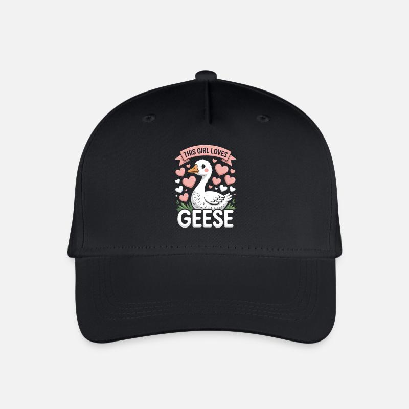 Gans Spruch Mädchen Gänse Lustiges Gans Geschenk - Kinder Bio Basecap - Schwarz
