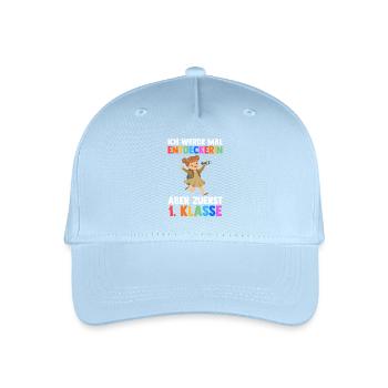 Explorer First Grade School Enrollment Schoolchild - Organic Kids’ Baseball Cap - light blue - Front
