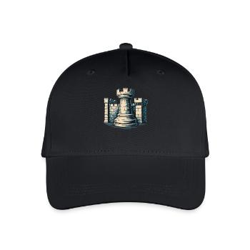 Tour d’échecs Forteresse Les joueurs d’échecs s’unissent - Casquette de baseball bio Enfant - noir - Devant