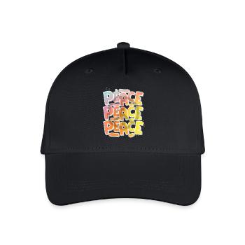 Peace - Organic Kids’ Baseball Cap - black - Front