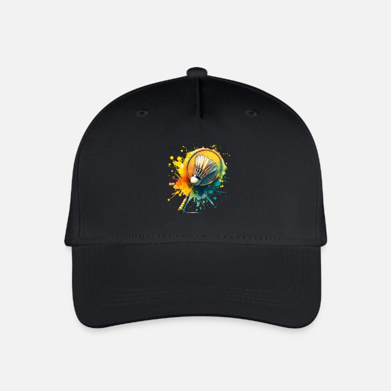 Badminton - Kinder Bio Basecap - Schwarz