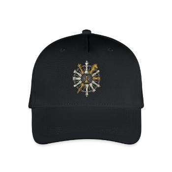 Chess Pieces Wheel Mandala Chess Player Board Game - Organic Kids’ Baseball Cap - black - Front