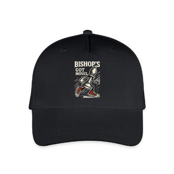 Bishop's Got Moves Chess Player Board Game - Organic Kids’ Baseball Cap - black - Front