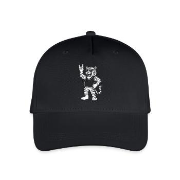 Tiger Metal Music Rock Musik Funny Heavy Metal - Kinder Bio Basecap - Schwarz - Vorne