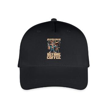 Astrologer Before Coffee Astrologist Coffee Lover - Organic Kids’ Baseball Cap - black - Front