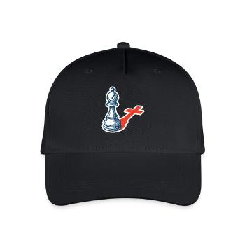joueur d’échecs drôle évêque ombre design - Casquette de baseball bio Enfant - noir - Devant
