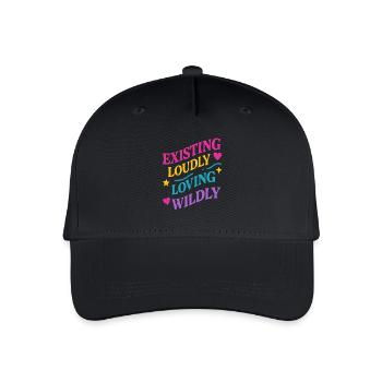 Queer Pride Queer Joy Lgbtq+ Affirmation Trans - Organic Kids’ Baseball Cap - black - Front