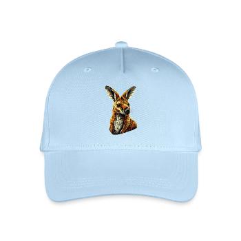 Wallaby Australie Outback Kangourou doux sauvage - Casquette de baseball bio Enfant - bleu clair - Devant