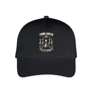 Think ahead or lag behind - Organic Kids’ Baseball Cap - black - Front