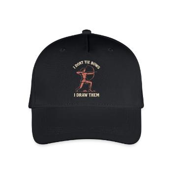 Je ne fais pas de nœuds, je les dessine Archer drôle - Casquette de baseball bio Enfant - noir - Devant