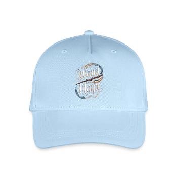 Waldzauber Zauberstab Magier Shirt - Kinder Bio Basecap - Hellblau - Vorne