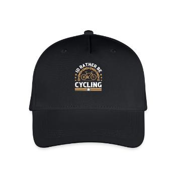 Mountain Bike Bicycle - Organic Kids’ Baseball Cap - black - Front