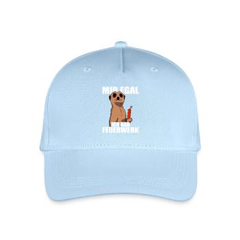Je m’en fiche, j’ai des feux d’artifice, des pyrotechniciens, des pétards - Casquette de baseball bio Enfant - bleu clair - Devant