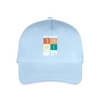 Diving diving board - Organic Kids’ Baseball Cap - light blue - Front