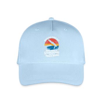 Diving diving board - Organic Kids’ Baseball Cap - light blue - Front