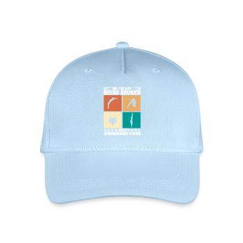 Diving diving board - Organic Kids’ Baseball Cap - light blue - Front