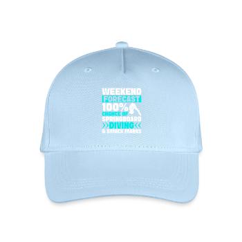 Diving diving board - Organic Kids’ Baseball Cap - light blue - Front