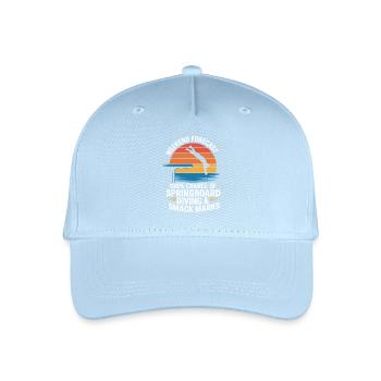 Diving diving board - Organic Kids’ Baseball Cap - light blue - Front
