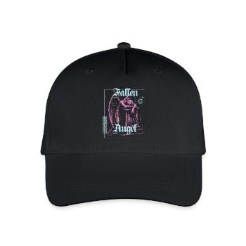 Himmlische Engelillustration - Kinder Bio Basecap - Schwarz - Vorne
