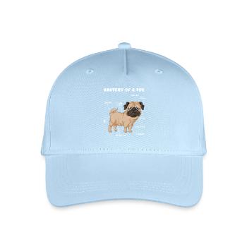 Anatomie du carlin - Casquette de baseball bio Enfant - bleu clair - Devant