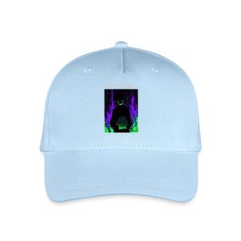 Vaporwave Phonk Anime Horror Snack Creepy Grin - Organic Kids’ Baseball Cap - light blue - Front