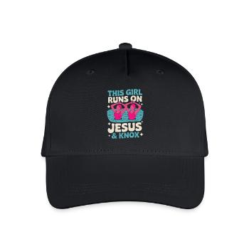 Synchronschwimmen Kunstschwimmen Wassersport - Kinder Bio Basecap - Schwarz - Vorne